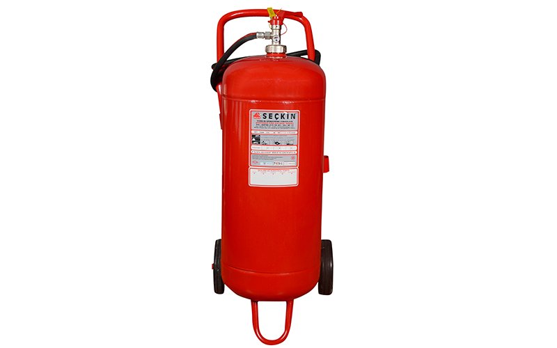 50 Kg Tekerlekli Endüstriyel ABC Yangın Söndürme Tüpü