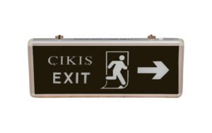 Sağa yönlendirmeli LED acil çıkış armatürü