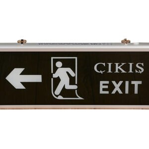 Sola yönlendirmeli ledli acil çıkış armatürü