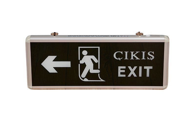 Sola yönlendirmeli ledli acil çıkış armatürü