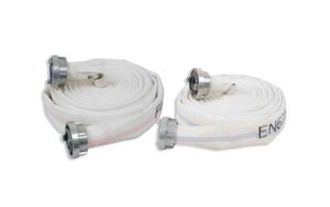 EN 671-1 uyumlu beyaz yangın hortumu çift rekorlu