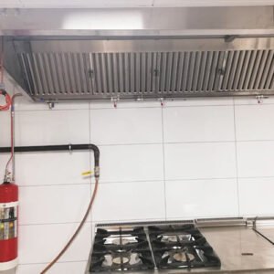 Endüstriyel mutfakta davlumbaz yangın söndürme sistemi kurulumu