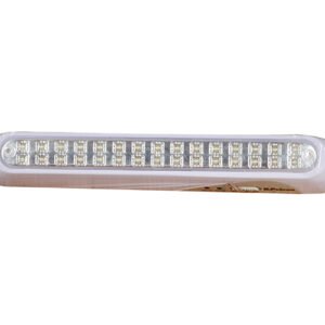 Ledli acil aydınlatma armatürü beyaz zemin üzerinde