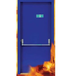 Tek kanatlı panik barlı yangın kapısı