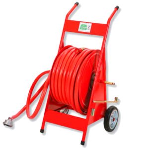 Tekerlekli yangın dolabı hortumlu